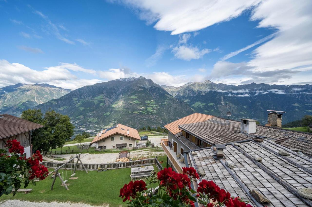 Thaler-Hof Ferienhaus Fichtnhittl Villa Lagundo Bagian luar foto