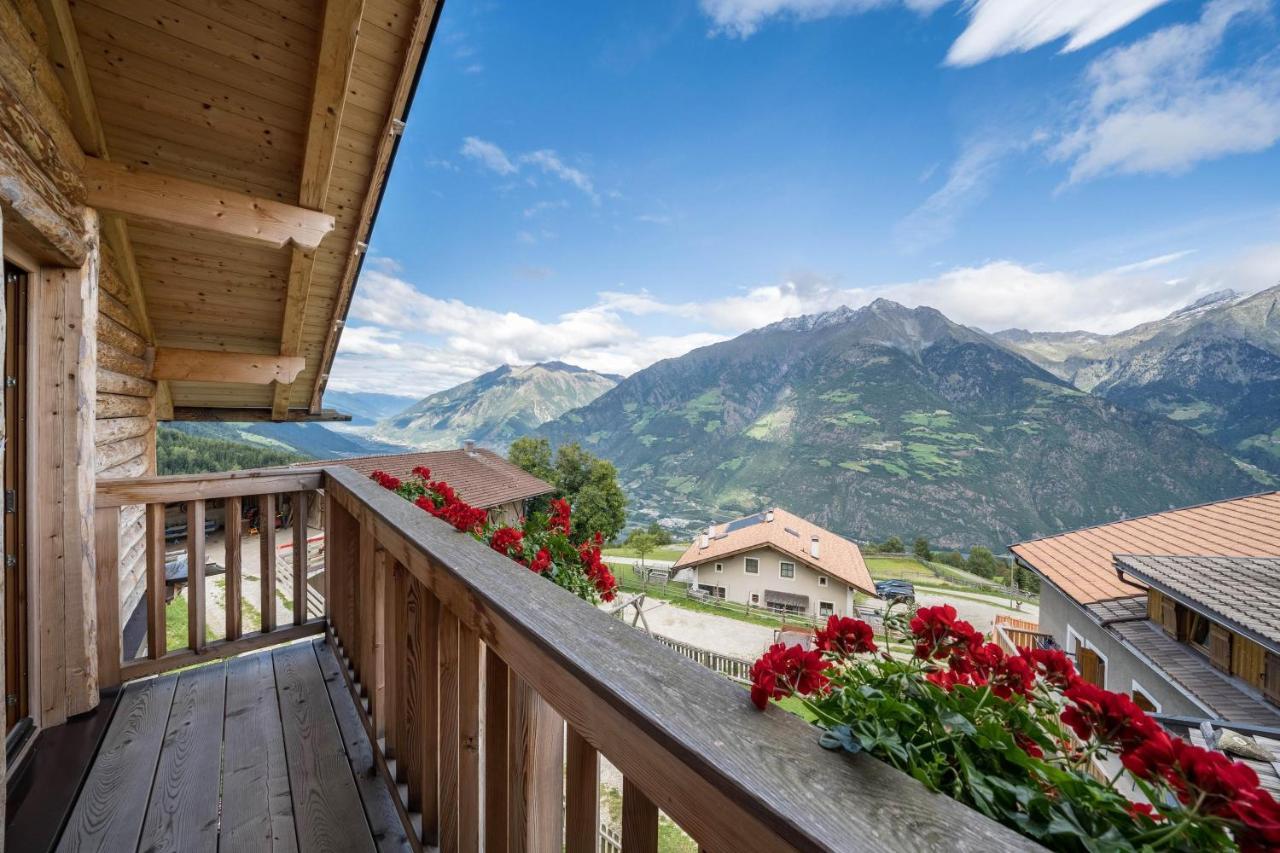 Thaler-Hof Ferienhaus Fichtnhittl Villa Lagundo Bagian luar foto